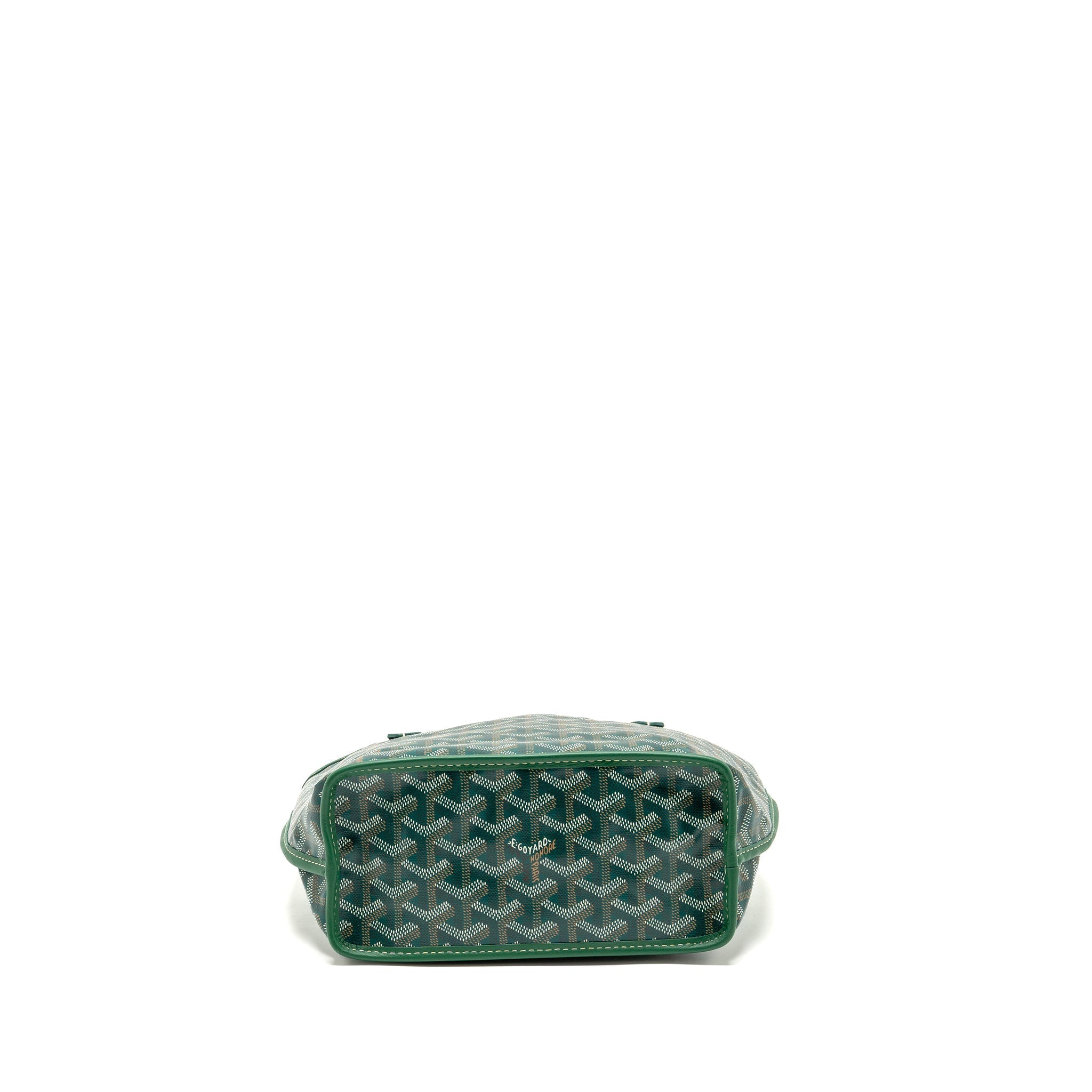 GOYARD MINI ANJOU TOTE BAG GOYARDLINE CANVAS GREEN SHW