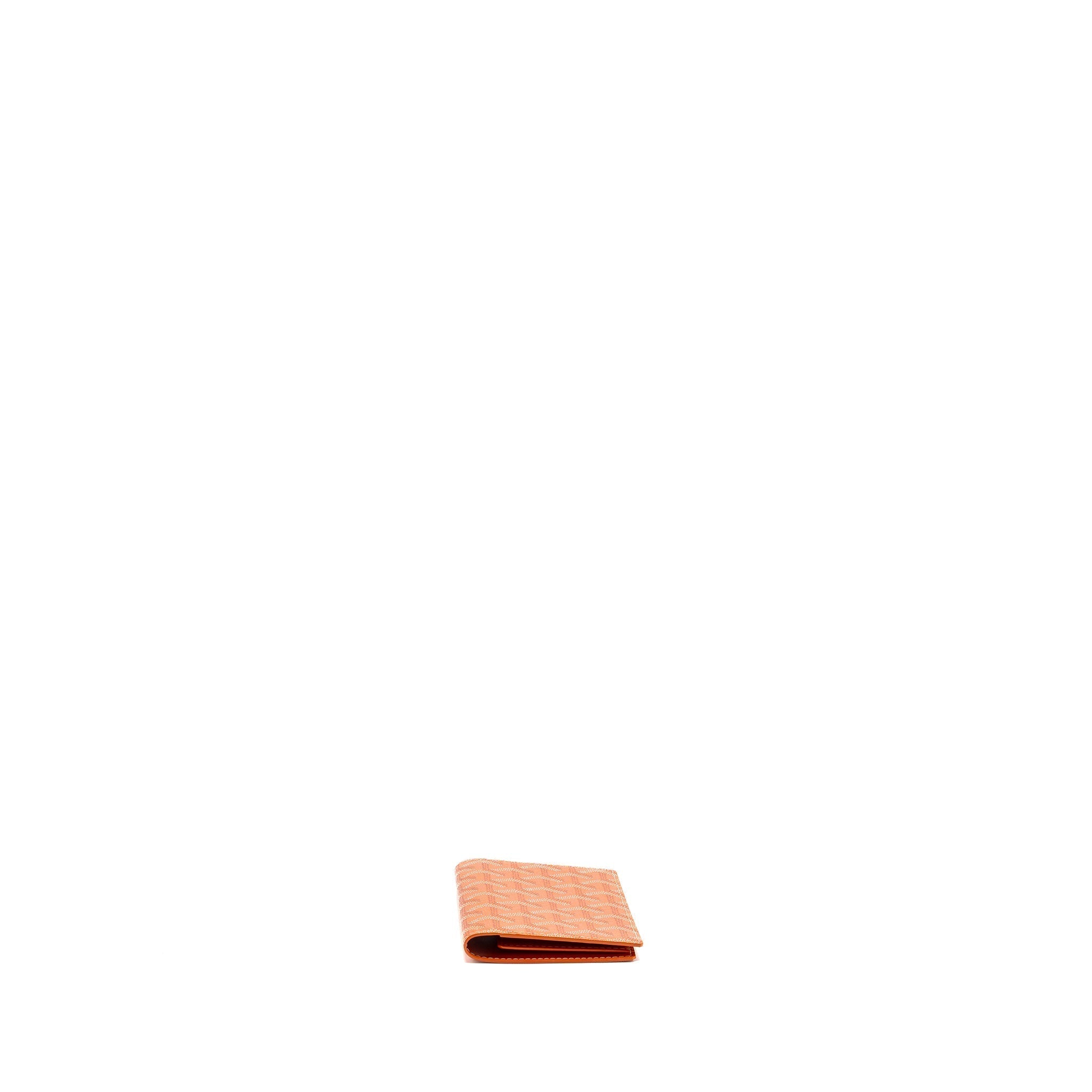GOYARD PASSPORT HOLDER CANVAS ORANGE