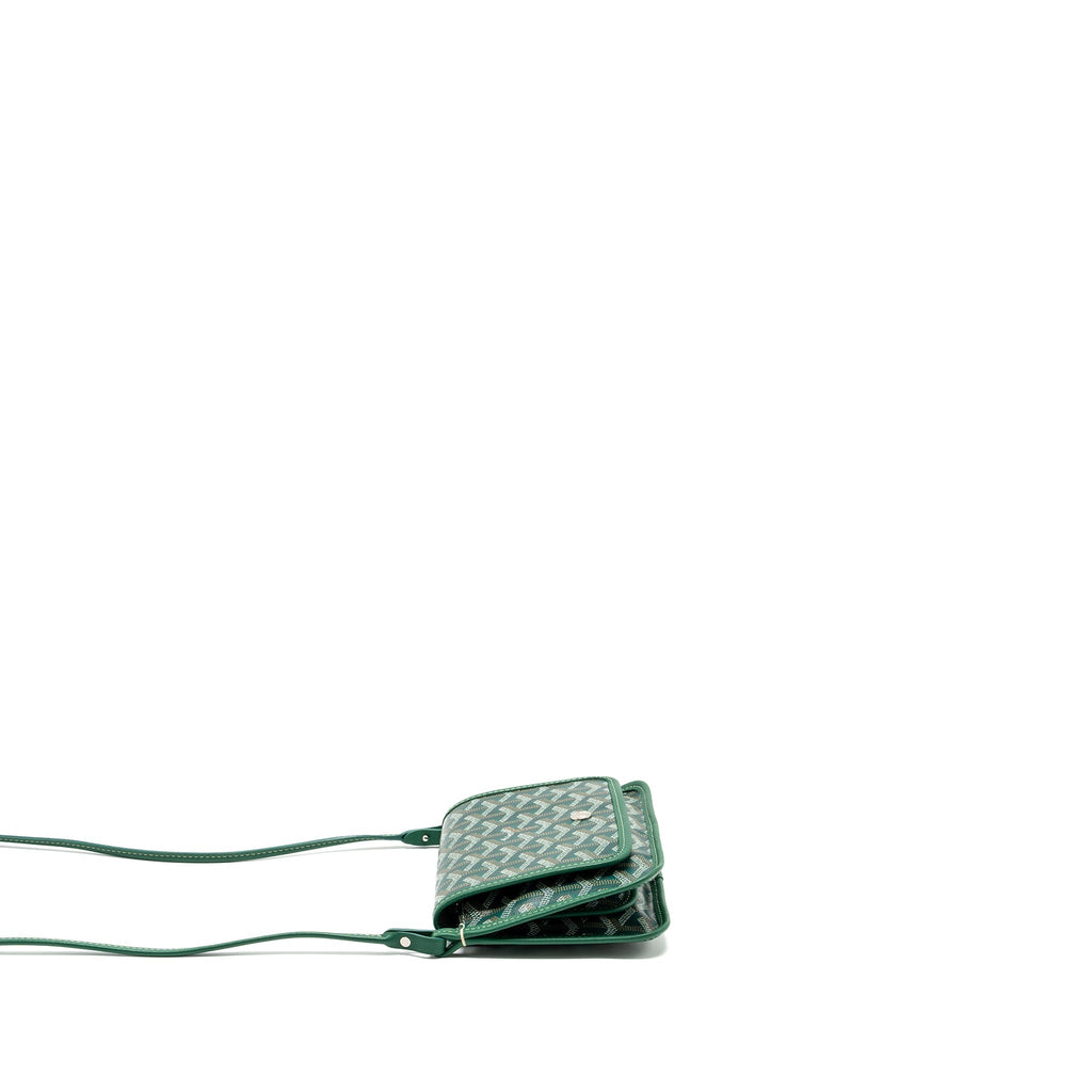 GOYARD PORTEFEUILLE POCHETTE PLUMET GOYARDINE CANVAS VERT SHW