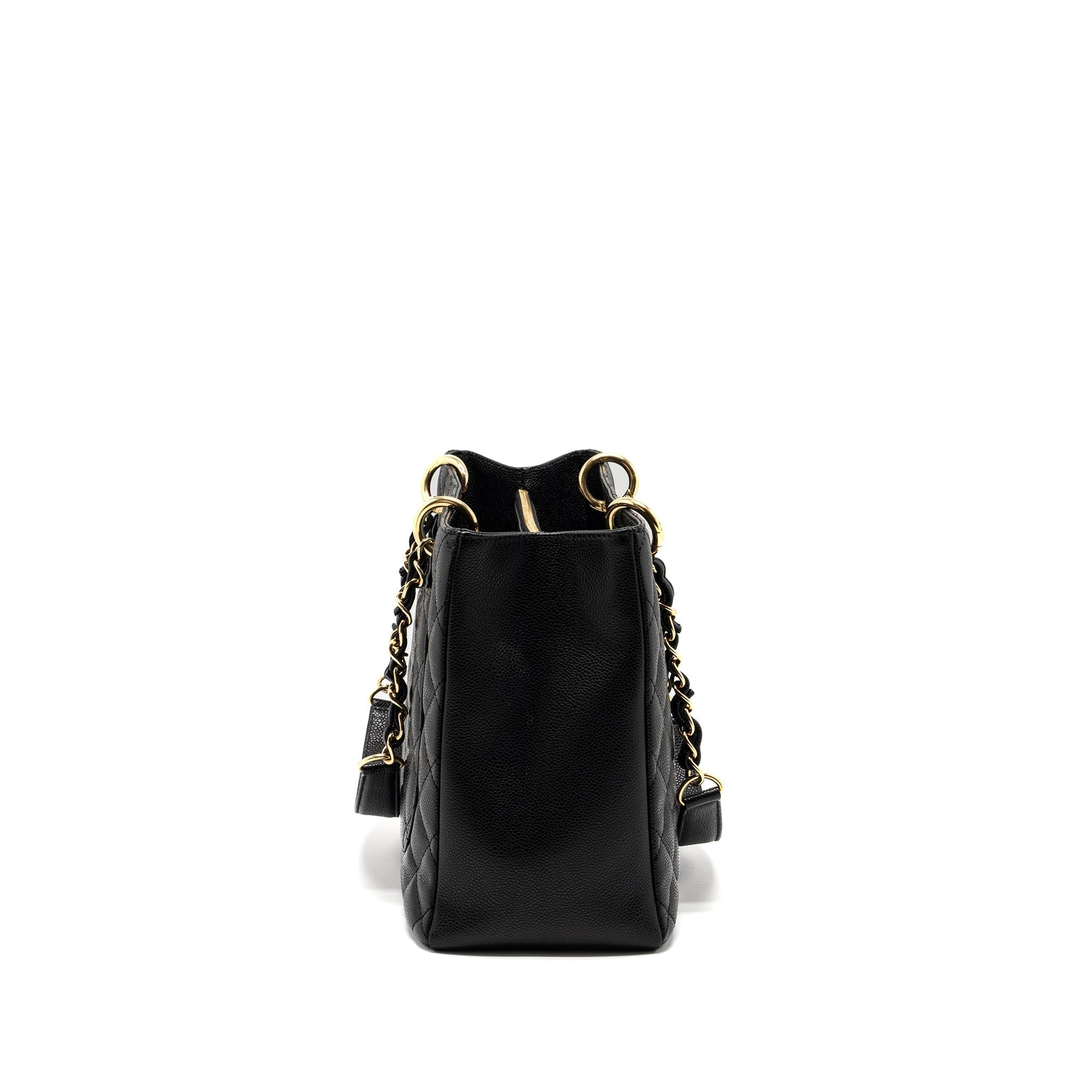 CHANEL GRAND SHOPPING TOTE BAG CAVIAR BLACK GHW