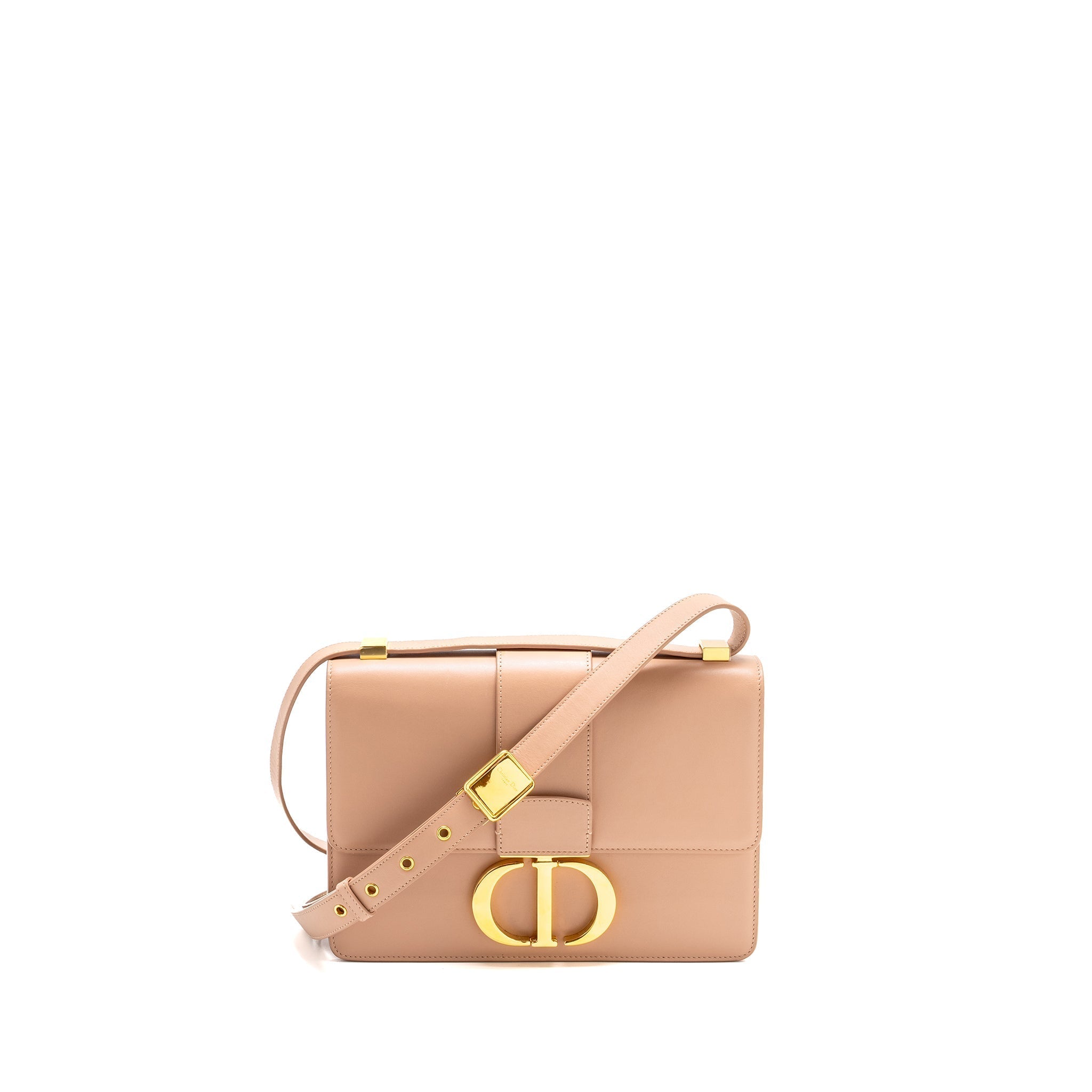 DIOR 30 MONTAIGNE MEDIUM FLAP BAG CALFSKIN LIGHT PINK GHW