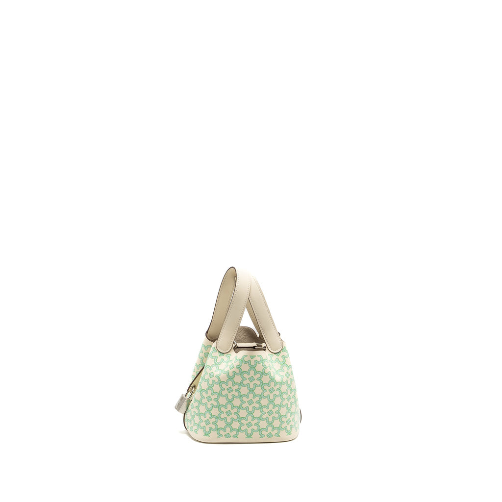 HERMES LUCKY DAISY MICRO PICOTIN SWIFT NATA-VERT-BLANC SHW