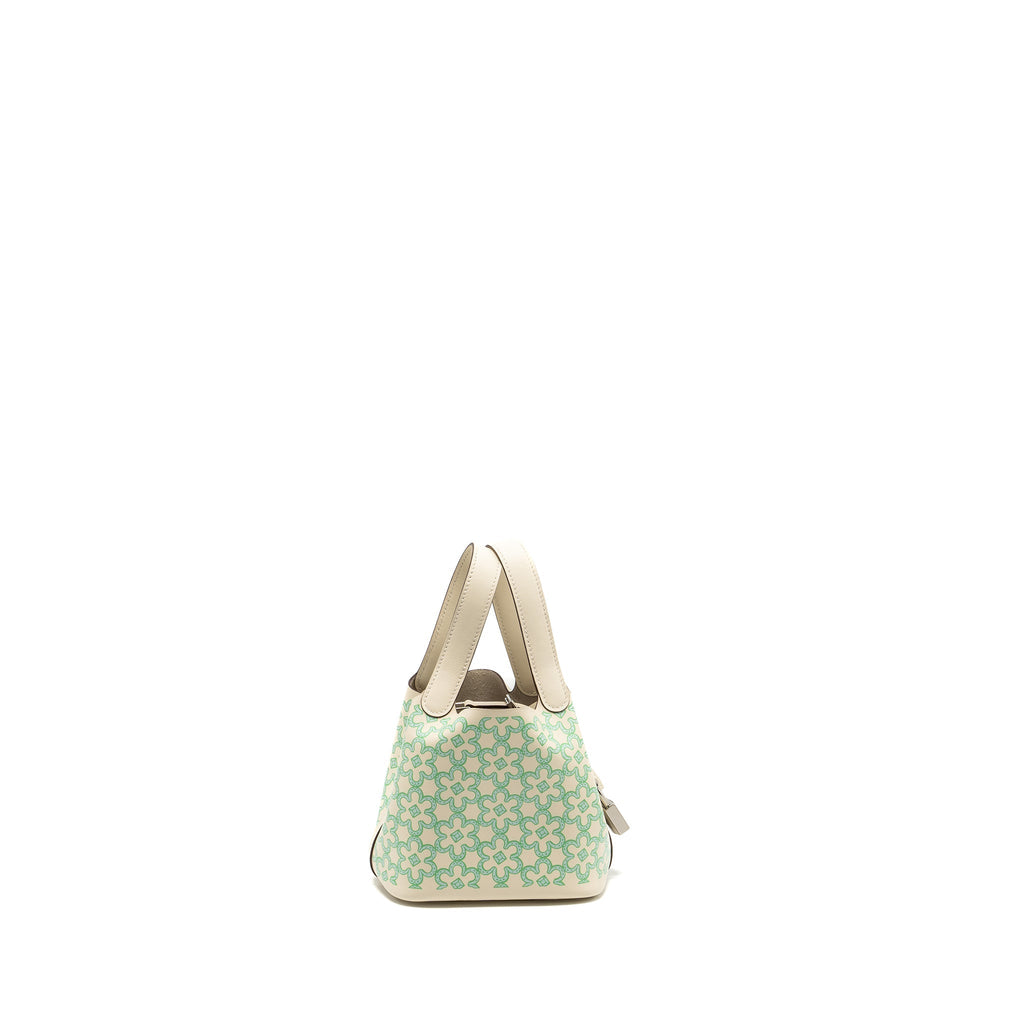 HERMES LUCKY DAISY MICRO PICOTIN SWIFT NATA-VERT-BLANC SHW
