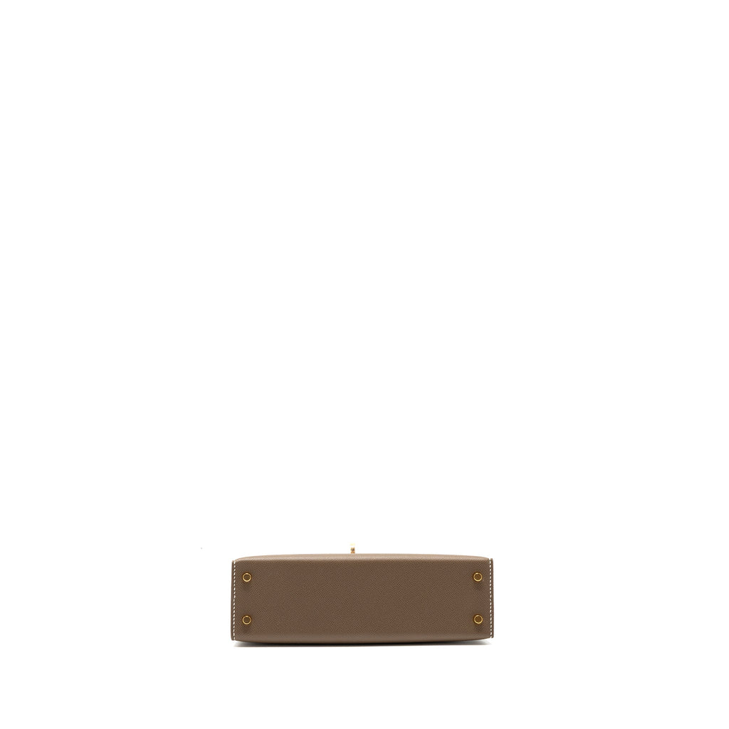 Hermes mini kelly II madame etoupe GHW