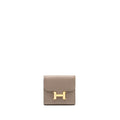 HERMES CONSTANCE COMPACT WALLET EPSOM GRIS ASPHALTE GHW