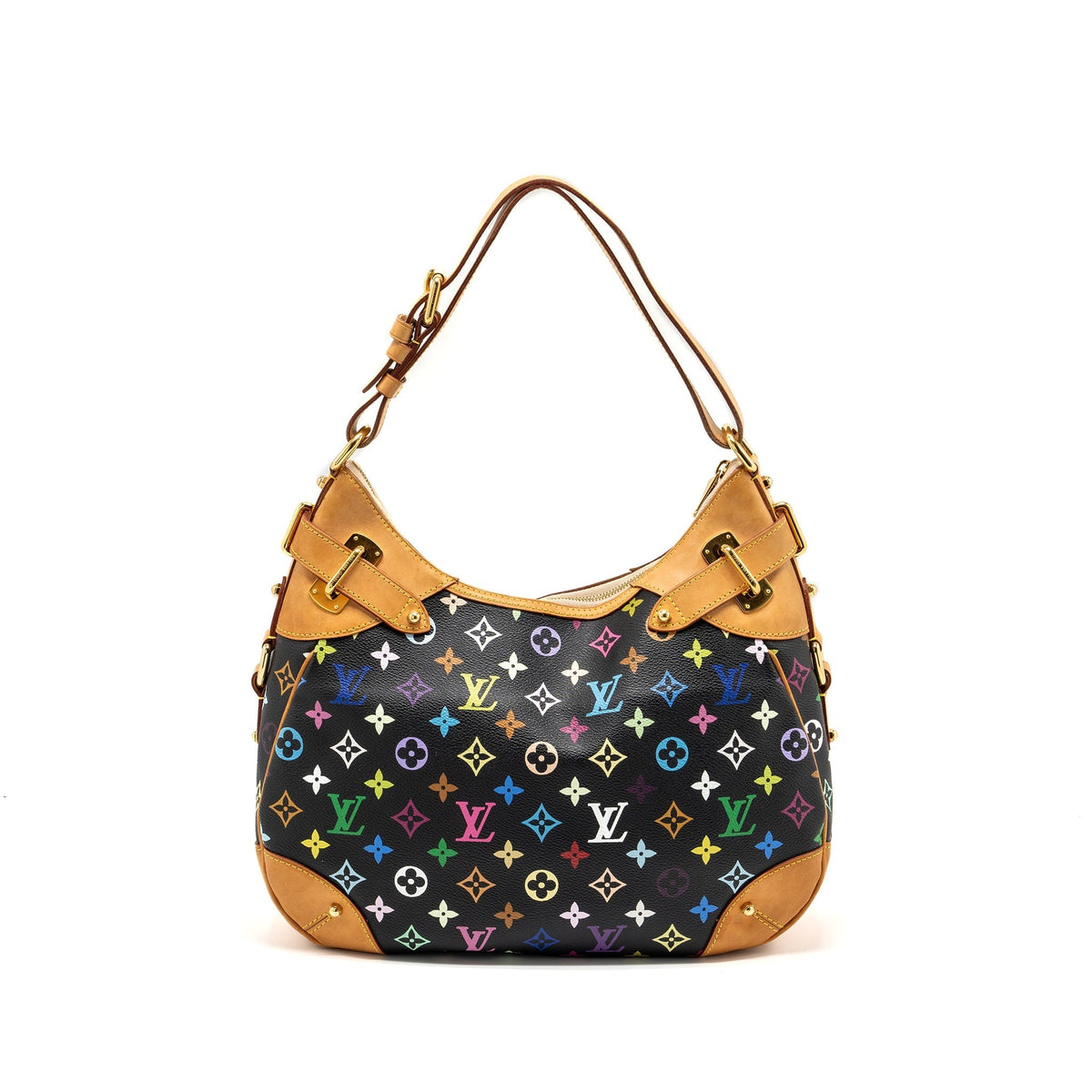 LOUIS VUITTON GRETA BAG MONOGRAM MULTICOLOR BLACK GHW