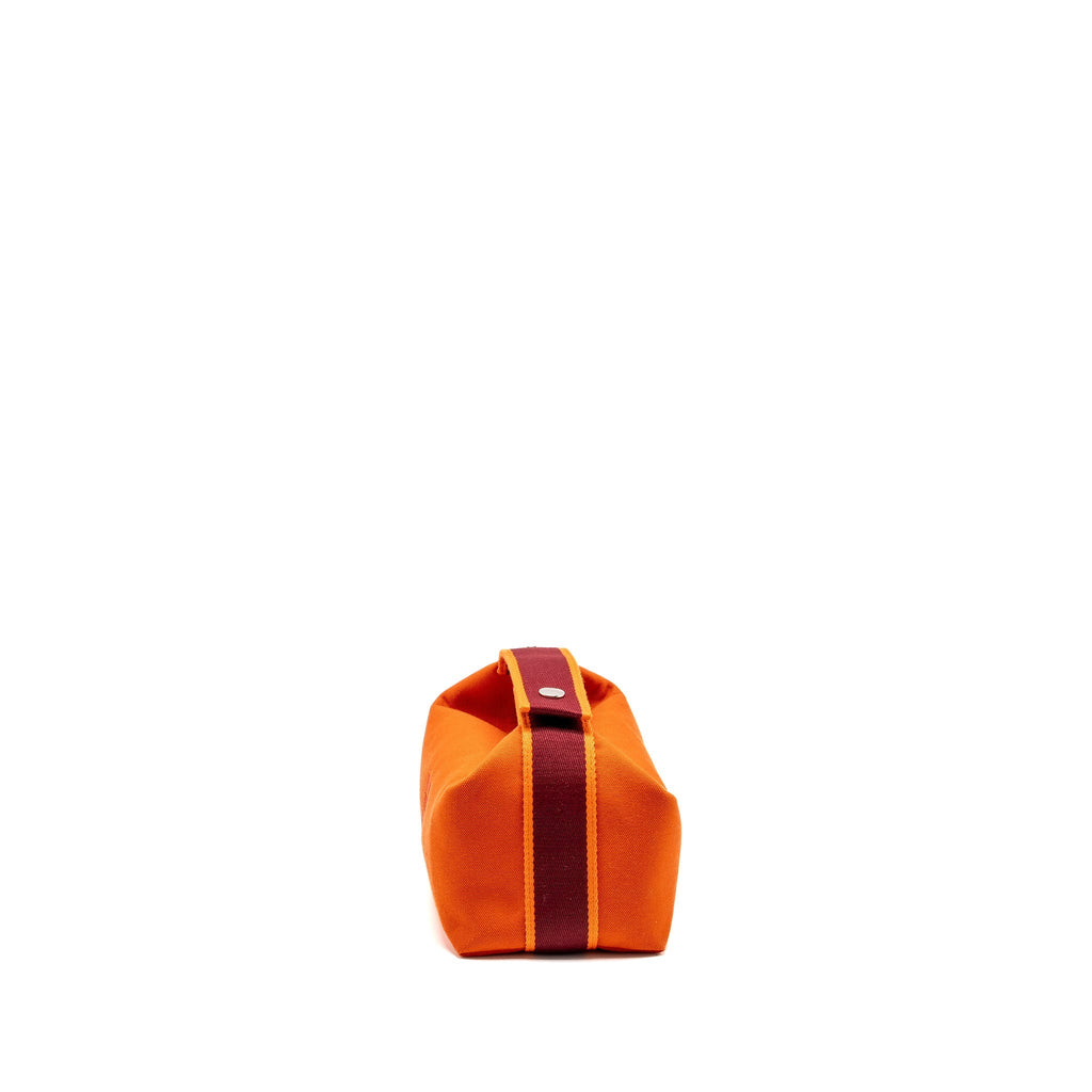 HERMES TROUSSE DE TOILETTE BRIDE A BRAC PM ORANGE SHW