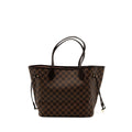 LOUIS VUITTON NEVERFULL MM MONOGRAM DAMIER EBENE CANVAS / ROSE BALLERINA GHW