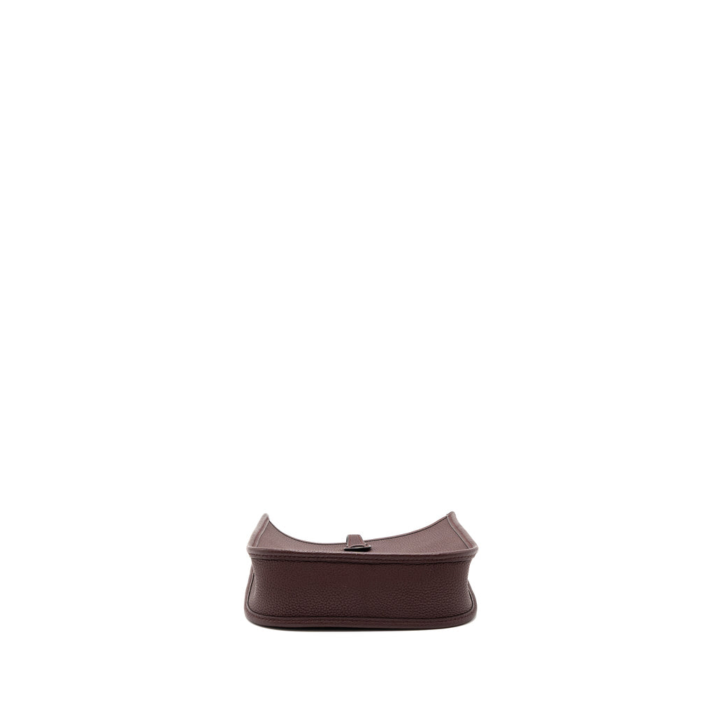HERMES MINI EVELYN CLEMENCE ROUGE SELLIERE GHW