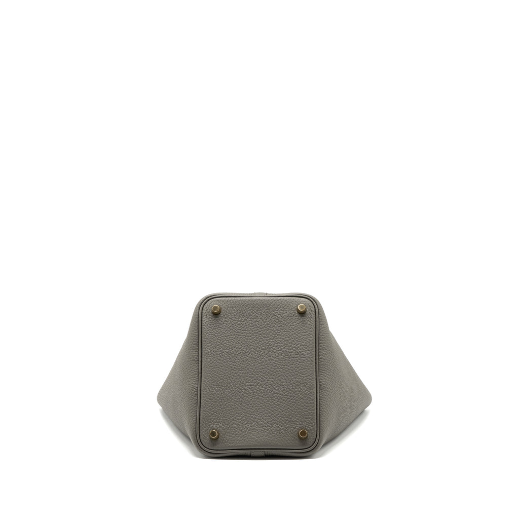 HERMES PICOTIN 18 LOCK BAG CLEMENCE GRIS MEYER GHW