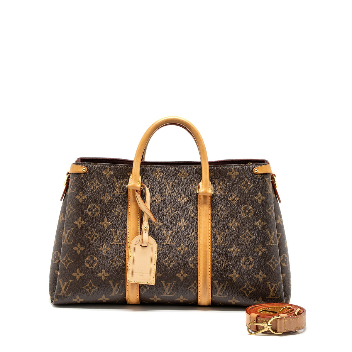 LOUIS VUITTON SOUFFLOT MM MONOGRAM CANVAS GHW (NEW VERSION)