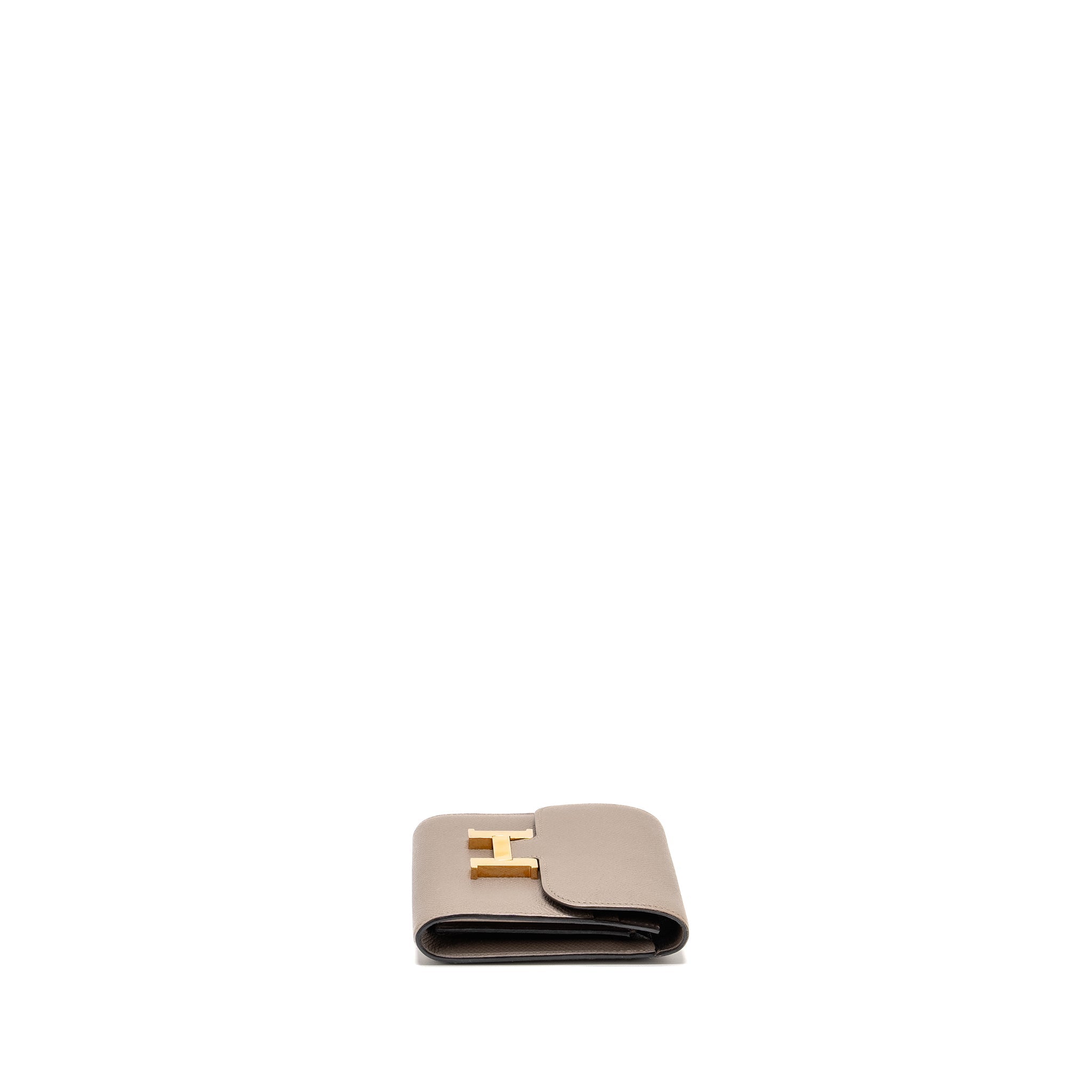 HERMES CONSTANCE COMPACT WALLET EPSOM GRIS ASPHALTE GHW