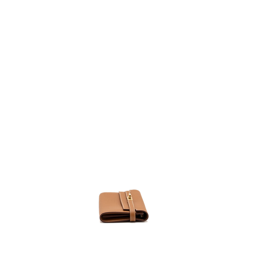 HERMES KELLY LONG WALLET EPSOM GOLD GHW