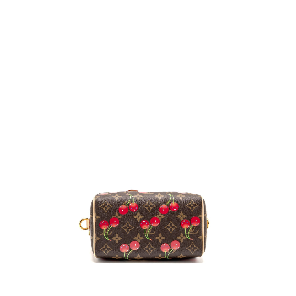 LOUIS VUITTON X TAKASHI MURAKAMI SPEEDY BANDOULIERE 20 MONOGRAM CHERRY COATED CANVAS MULTICOLOURED GHW