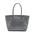 GOYARD ARTOIS TOTE BAG GOYARDLINE CANVAS / CALFSKIN GREY SHW