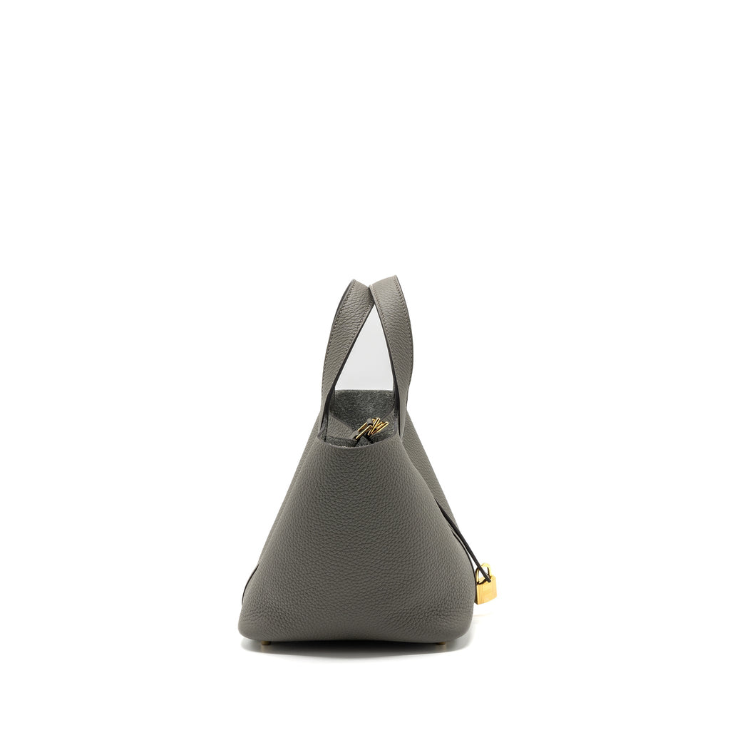 HERMES PICOTIN 18 LOCK BAG GRIS MEYER GHW