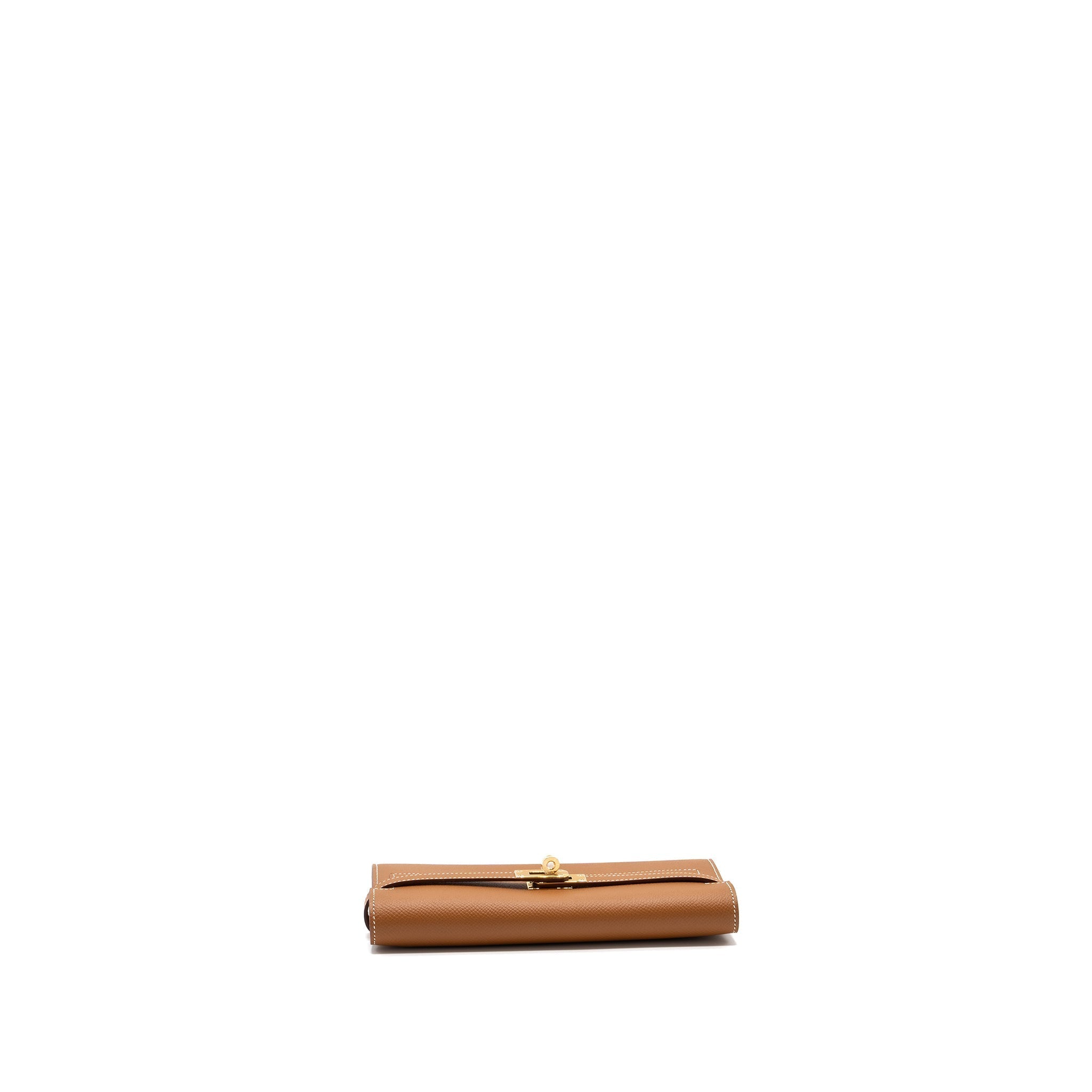 HERMES KELLY LONG WALLET EPSOM GOLD GHW