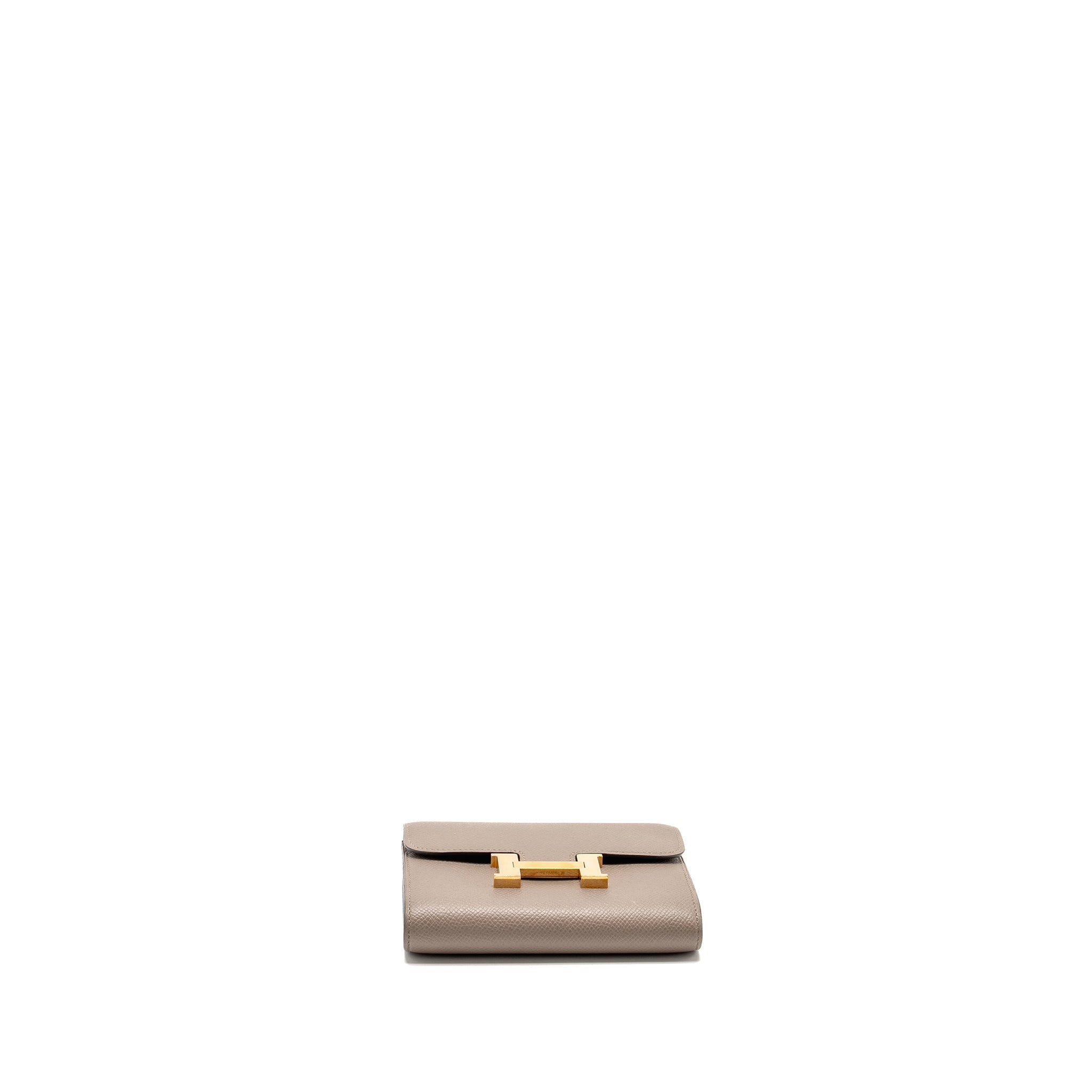 HERMES CONSTANCE COMPACT WALLET EPSOM GRIS ASPHALTE GHW