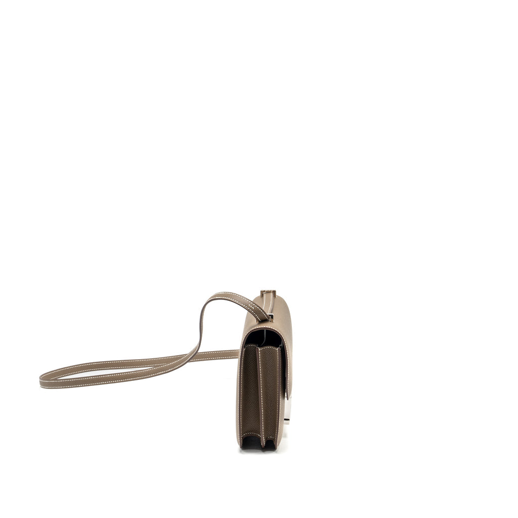 Hermes Mini Constance Epsom Etoupe SHW