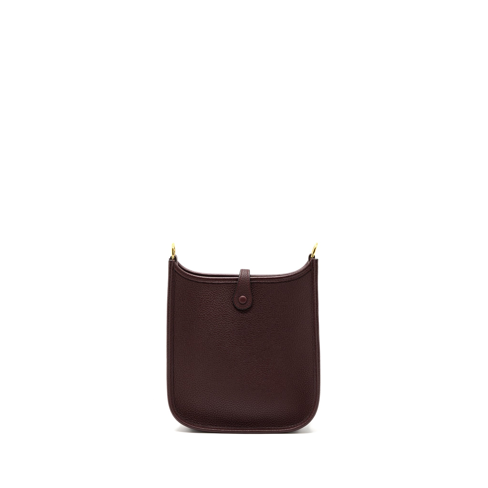 HERMES MINI EVELYN CLEMENCE ROUGE SELLIERE GHW