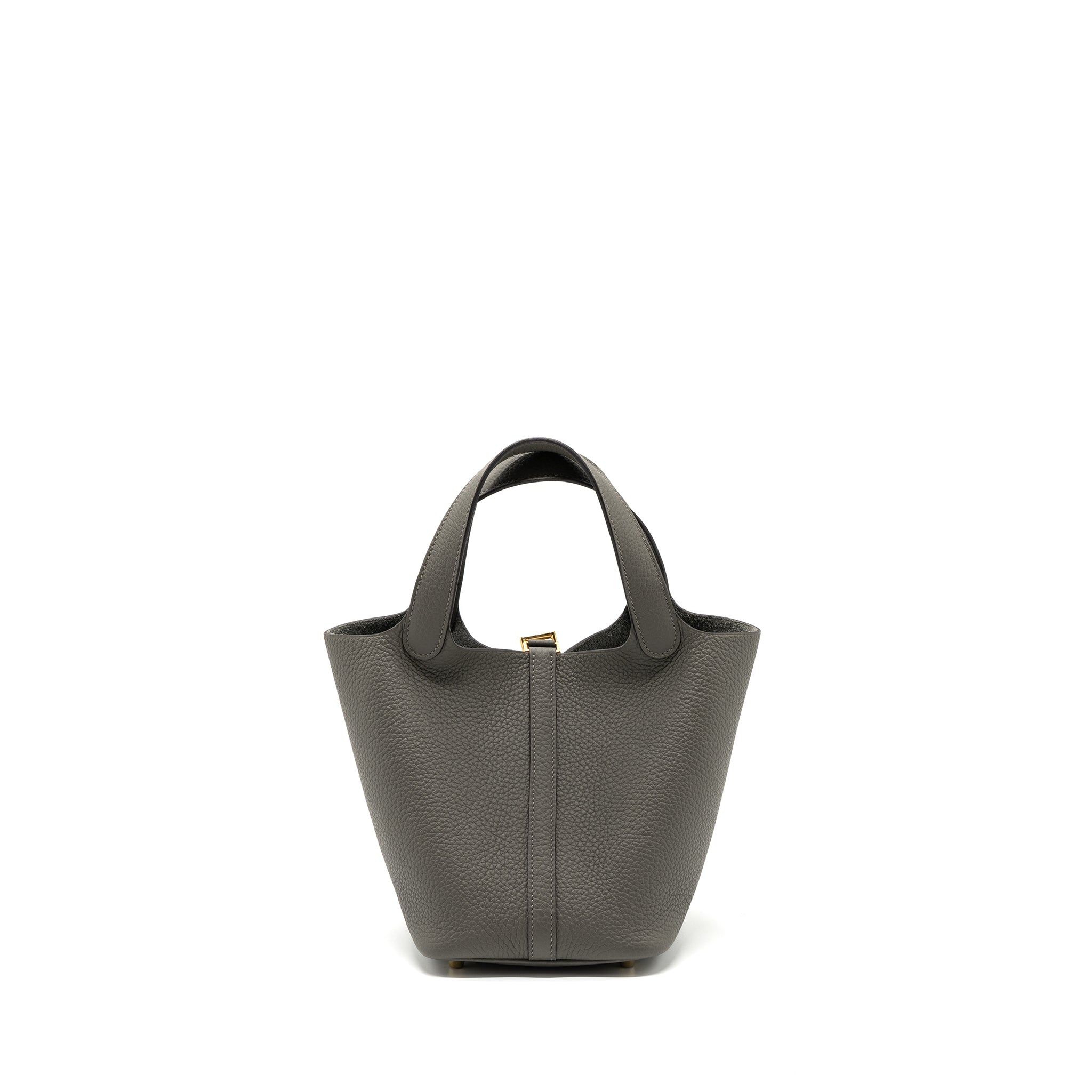 HERMES PICOTIN 18 LOCK BAG CLEMENCE GRIS MEYER GHW