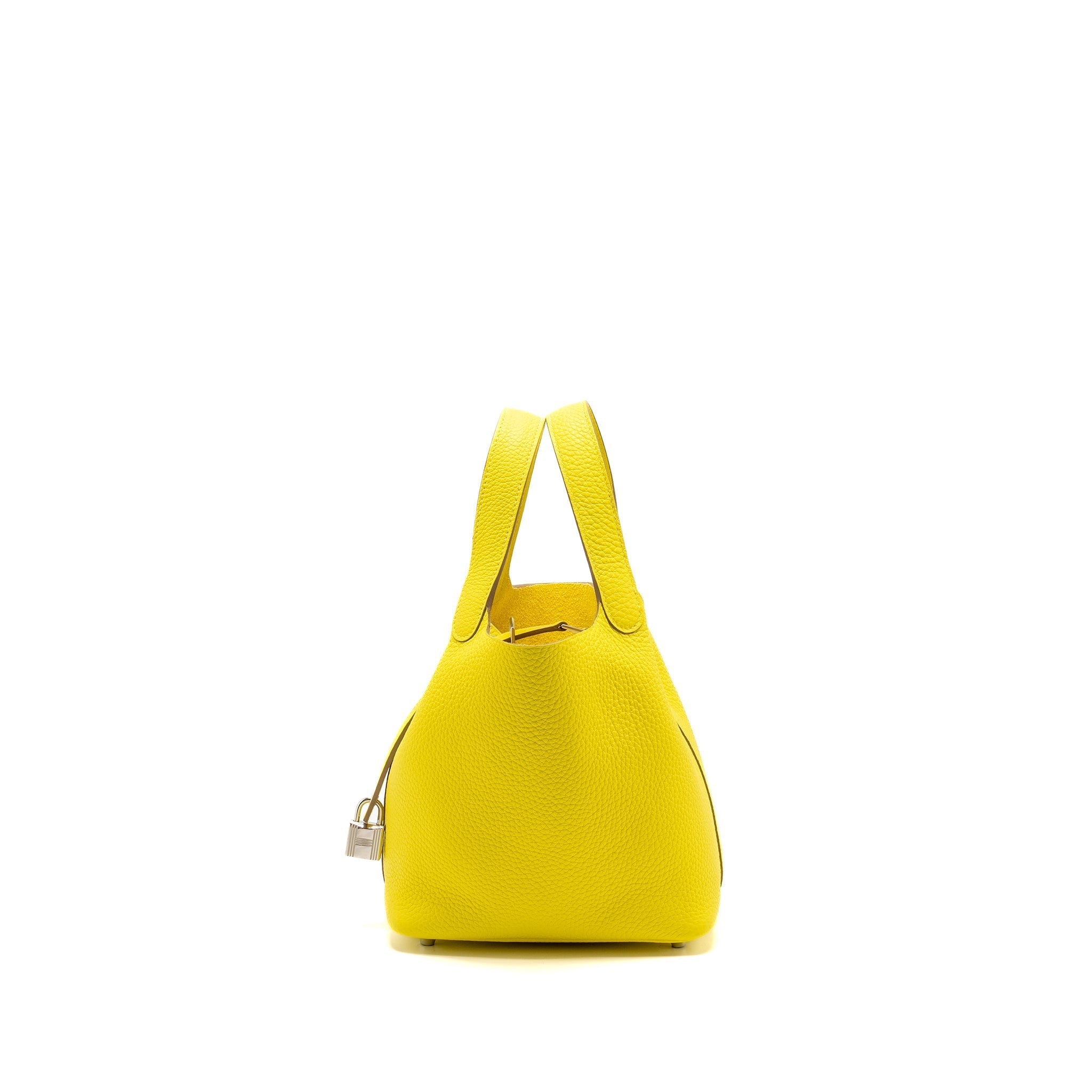 HERMES PICOTIN 18 LOCK BAG CLEMENCE LIME SHW