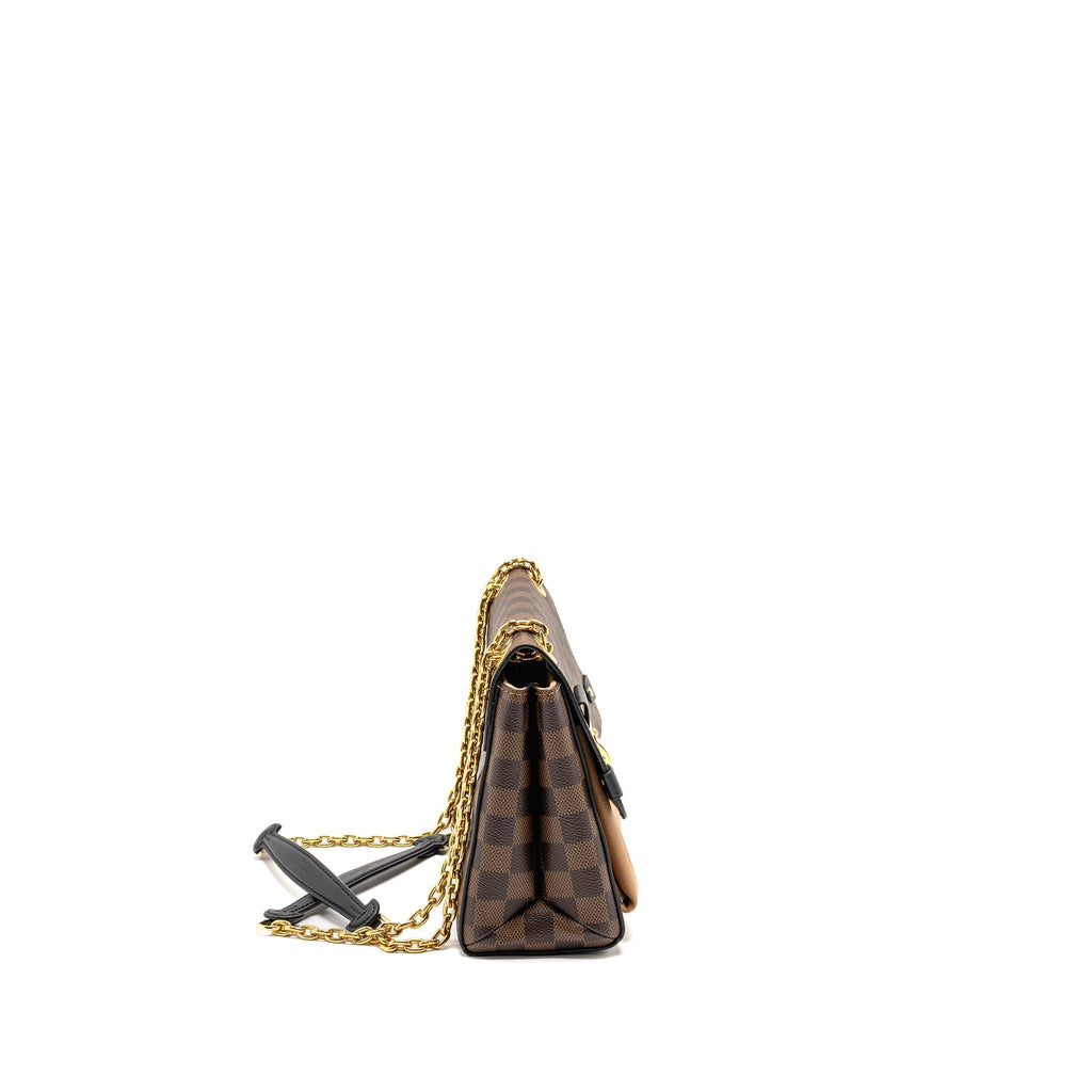 LOUIS VUITTON VAVIN PM DAMIER EBENE CANVAS BEIGE GHW