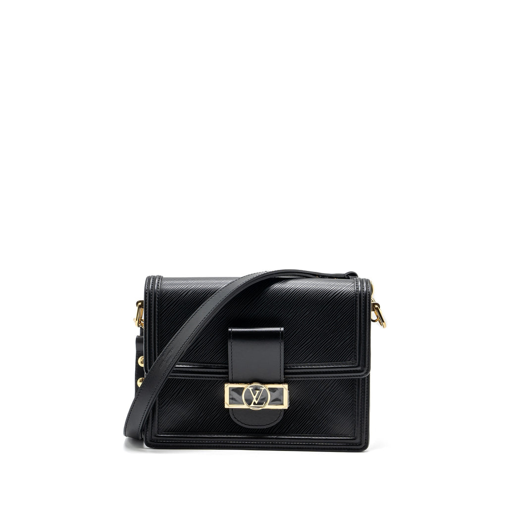 LOUIS VUITTON DAUPHINE MM EPI BLACK GHW (NEW VERSION)