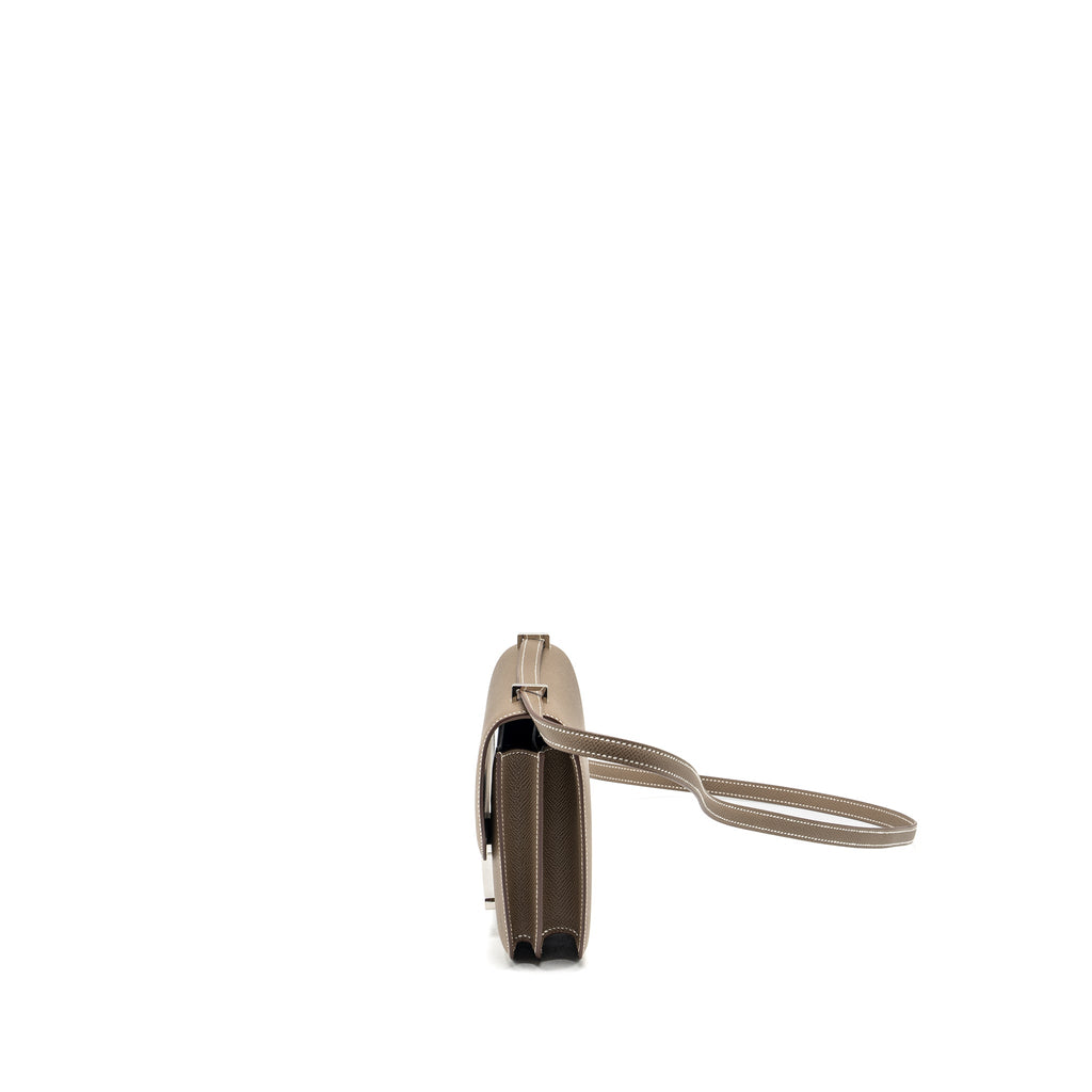 Hermes Mini Constance Epsom Etoupe SHW