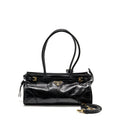 PRADA BONNIE MEDIUM LEATHER HANDBAG CALFSKIN BLACK GHW