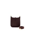 HERMES MINI EVELYN CLEMENCE ROUGE SELLIERE GHW
