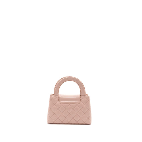 CHANEL 23K MINI SHOPPING TOTE CALFSKIN LIGHT PINK GHW(MICROCHIP)