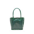 GOYARD MINI ANJOU TOTE GOYARDINE CANVAS/CALFSKIN GREEN SHW