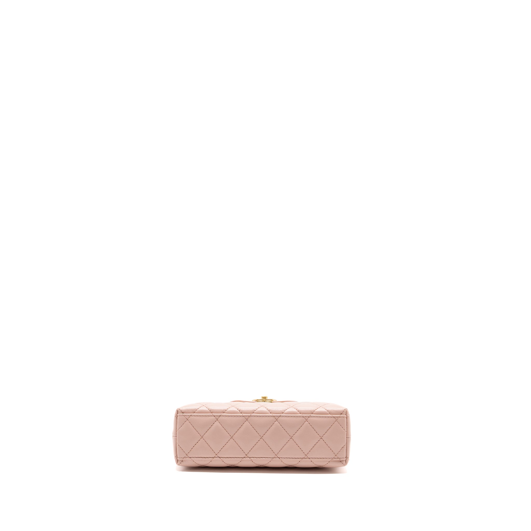 CHANEL 23K MINI SHOPPING TOTE CALFSKIN LIGHT PINK GHW(MICROCHIP)