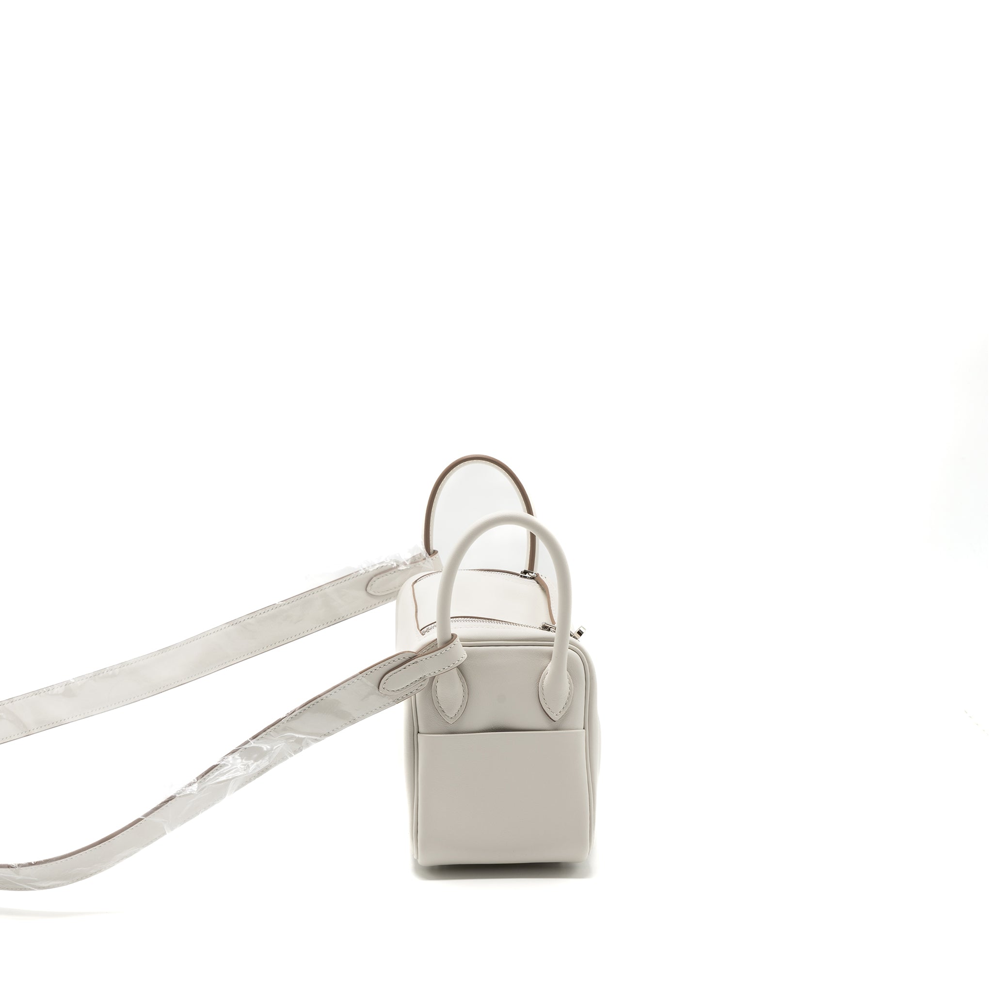 HERMES MINI LINDY SWIFT GRIS PALE / GRIS MEYER SHW