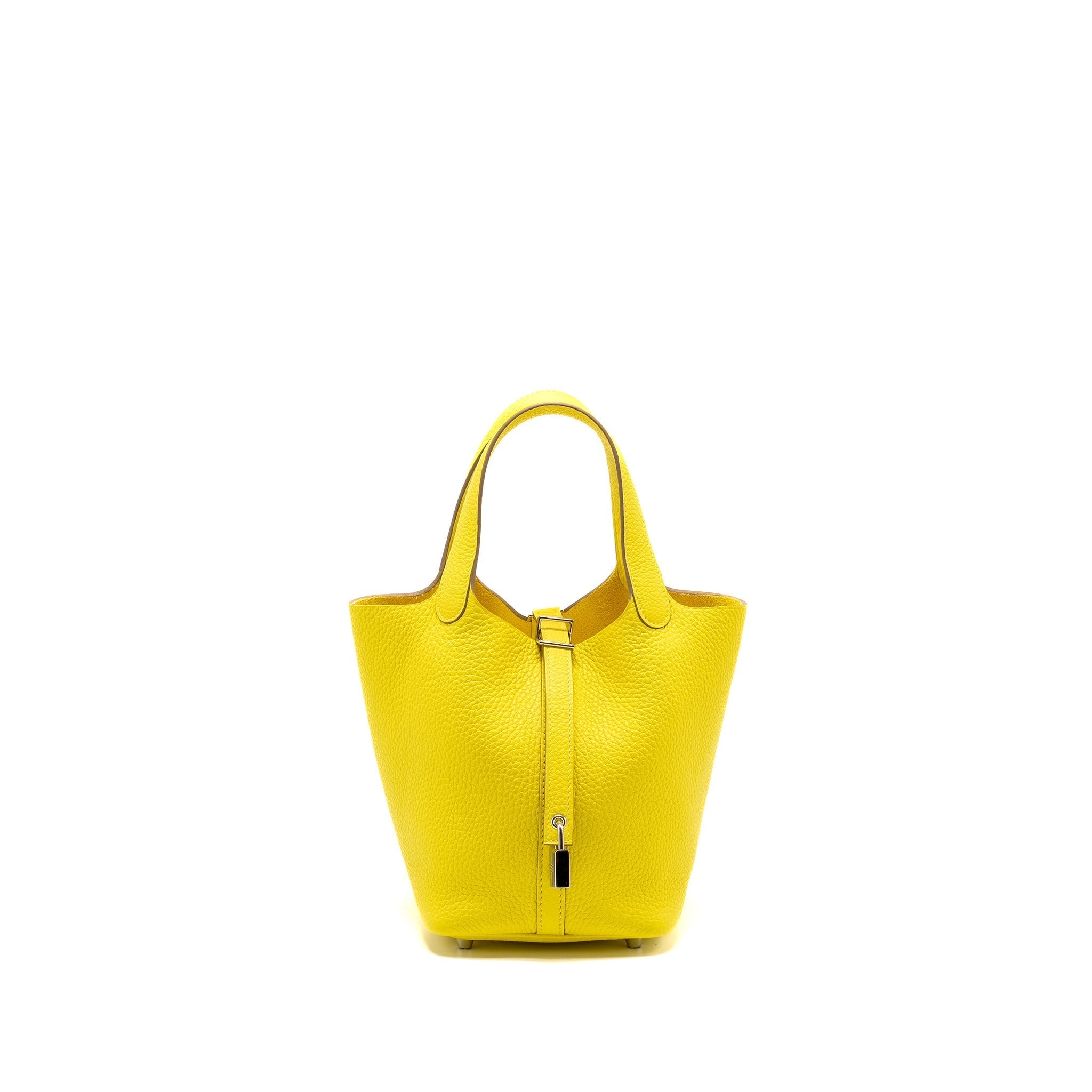 HERMES PICOTIN 18 LOCK BAG CLEMENCE LIME SHW