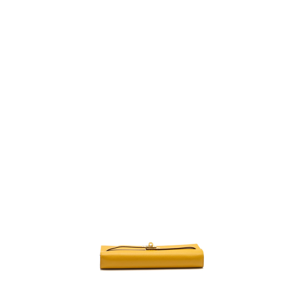 Hermes kelly to go epsom jaune amber GHW