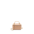 CHANEL TOP HANDLE LONG VANITY WITH CHAIN LAMBSKIN BEIGE BRUSHED GHW
