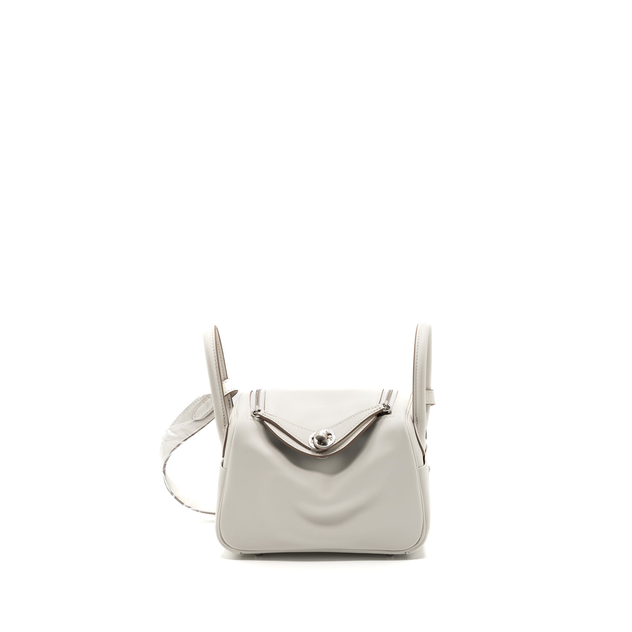 HERMES MINI LINDY SWIFT GRIS PALE / GRIS MEYER SHW