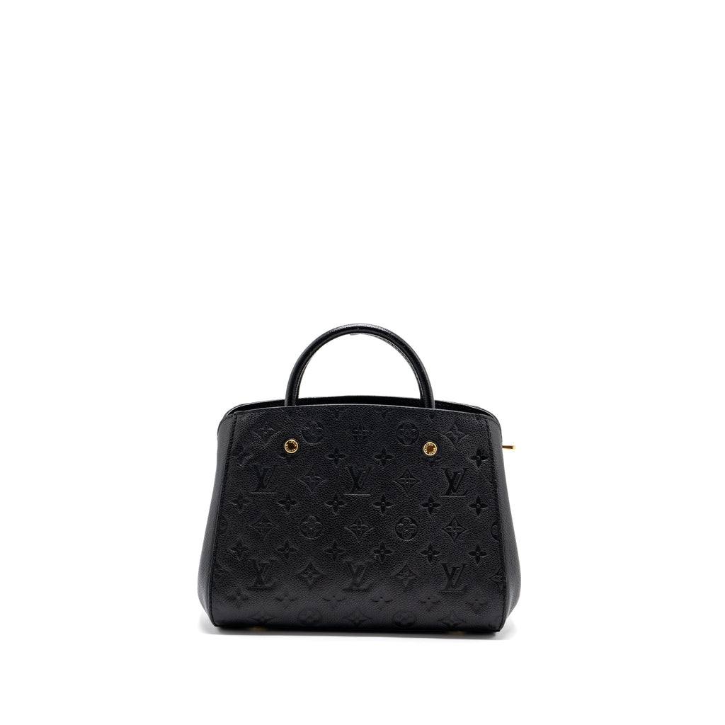 LOUIS VUITTON MONTAIGNE BB  MONOGRAM EMPREINTE BLACK GHW