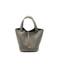 HERMES PICOTIN 22 LOCK BAG CLEMENCE GRIS MEYER GHW