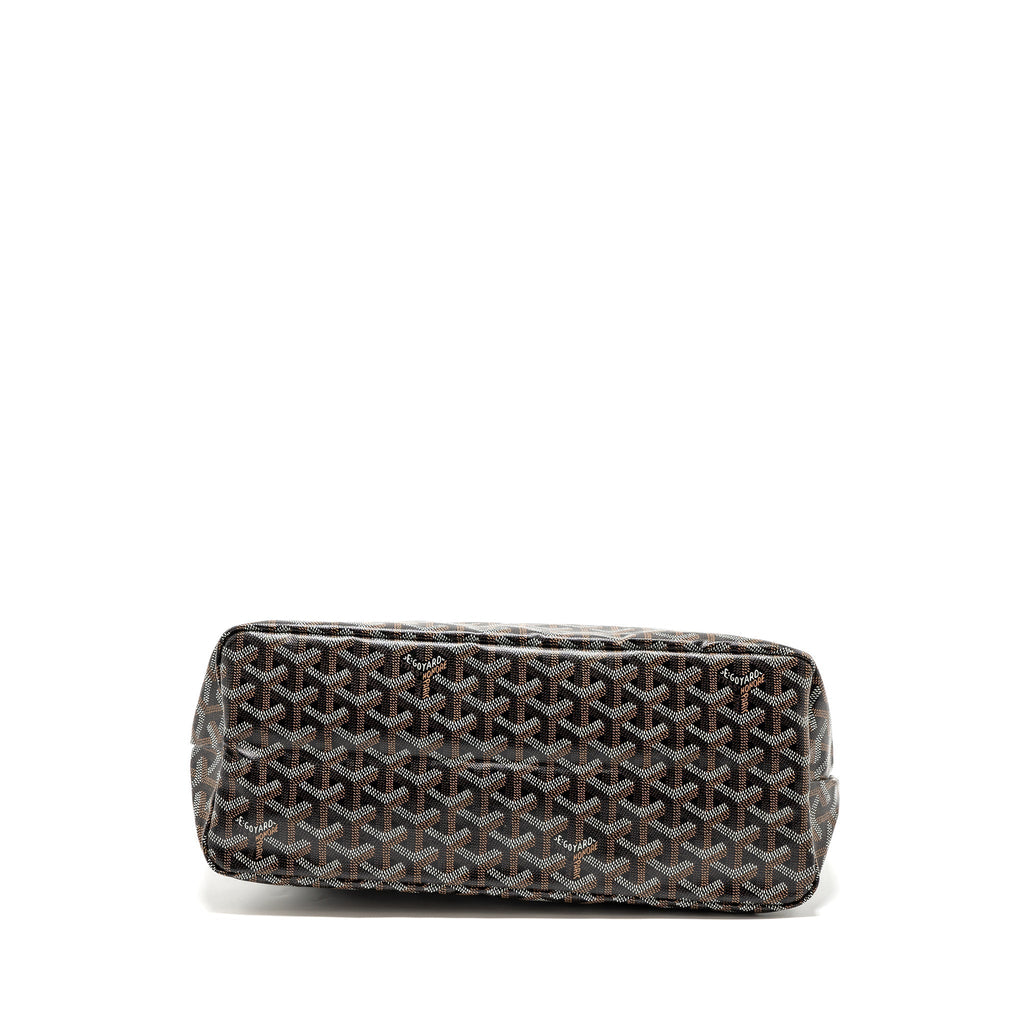 GOYARD BOHEME HOBO BAG CANVAS/CALFSKIN BLACK/BROWN SHW
