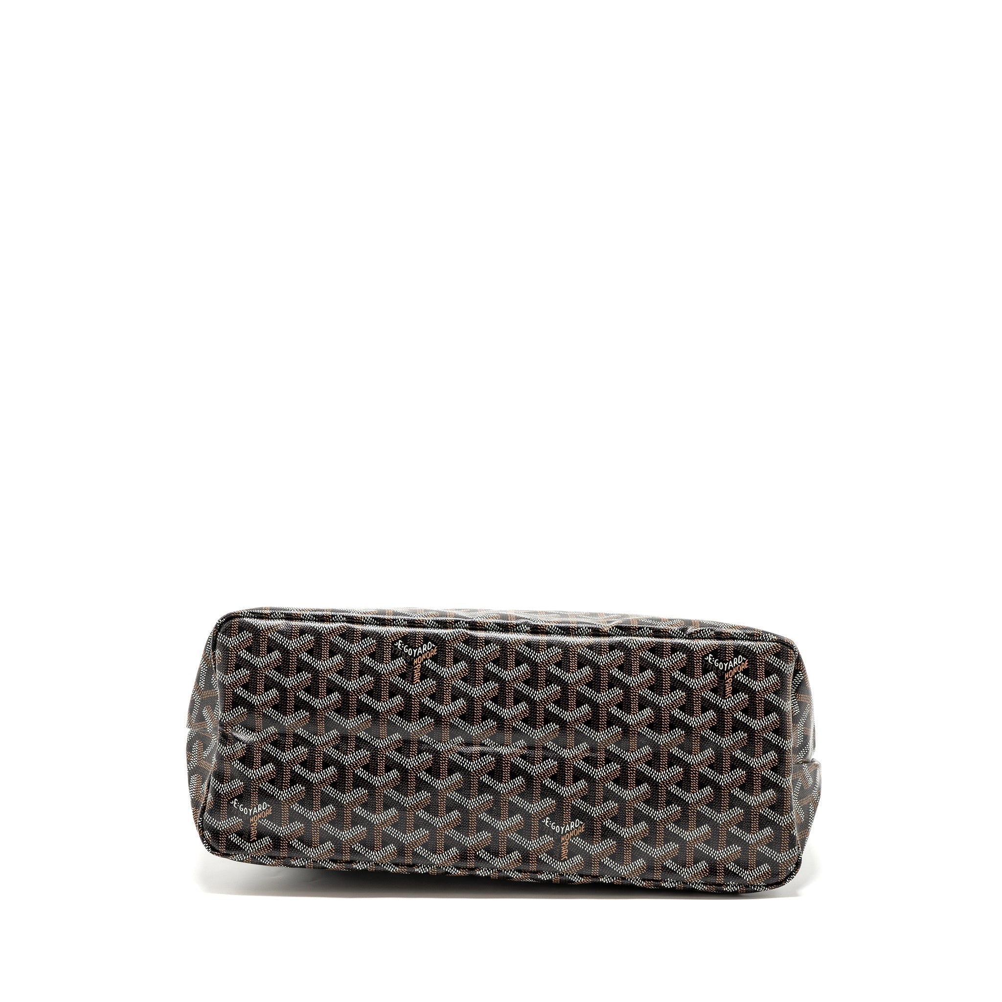GOYARD BOHEME HOBO BAG CANVAS/CALFSKIN BLACK/BROWN SHW