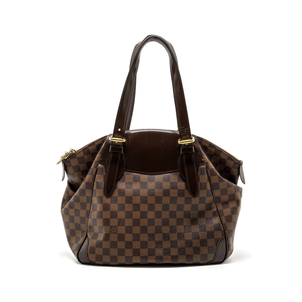 LOUIS VUITTON TOTE BAG DAMIER EBENE GHW