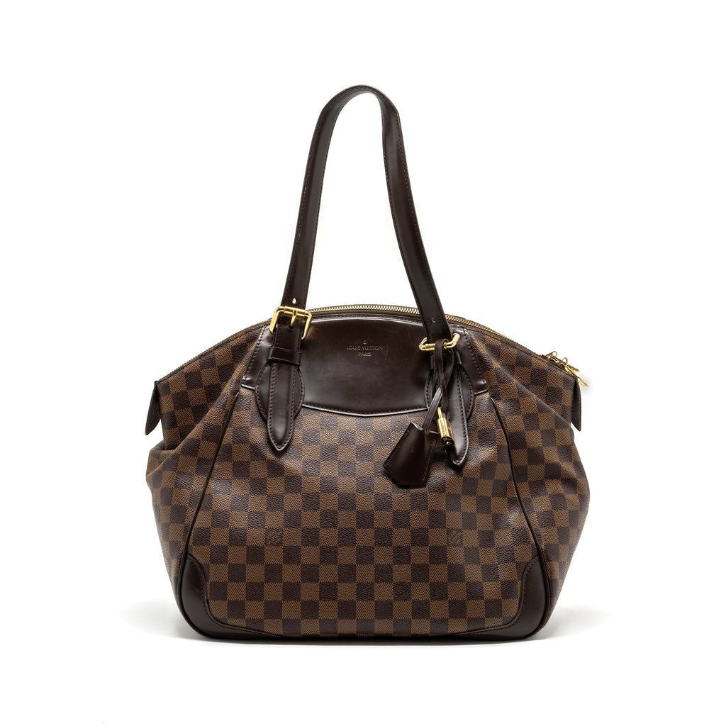 LOUIS VUITTON TOTE BAG DAMIER EBENE GHW