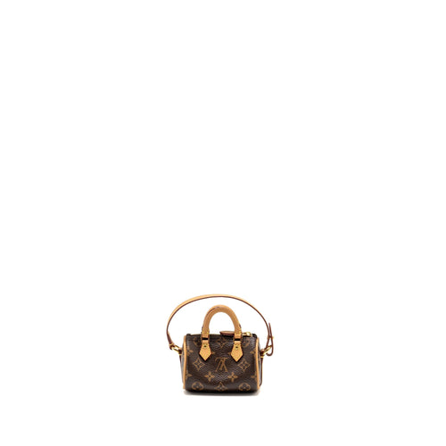 LOUIS VUITTON SPEEDY BAG CHARM MONOGRAM CANVAS GHW