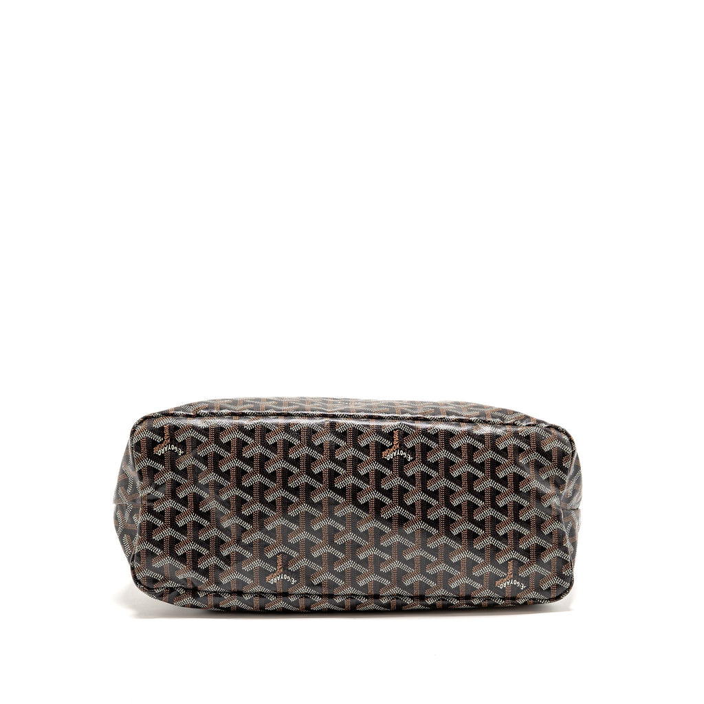 GOYARD BOHEME HOBO BAG GOYARDINE CANVAS BLACK SHW
