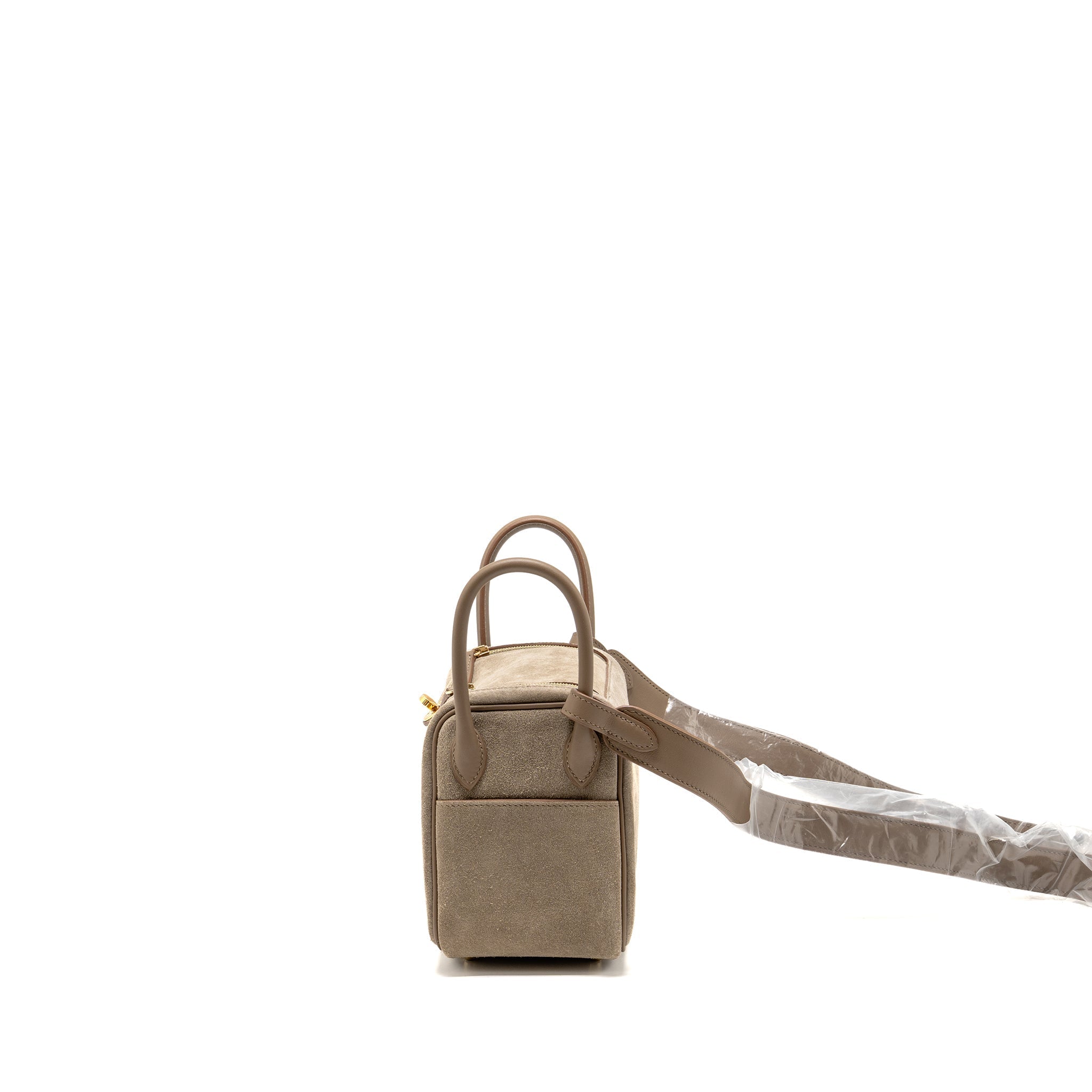 HERMES MINI LINDY GRIZZLY/SWIFT GRIS CAILLOU/ETOUPE GHW