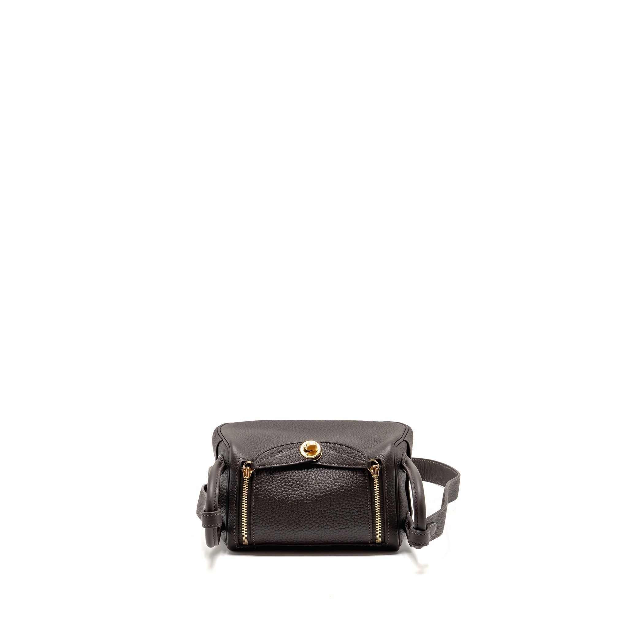 HERMES MINI LINDY II CLEMENCE T3 BAI-BRUN LGHW