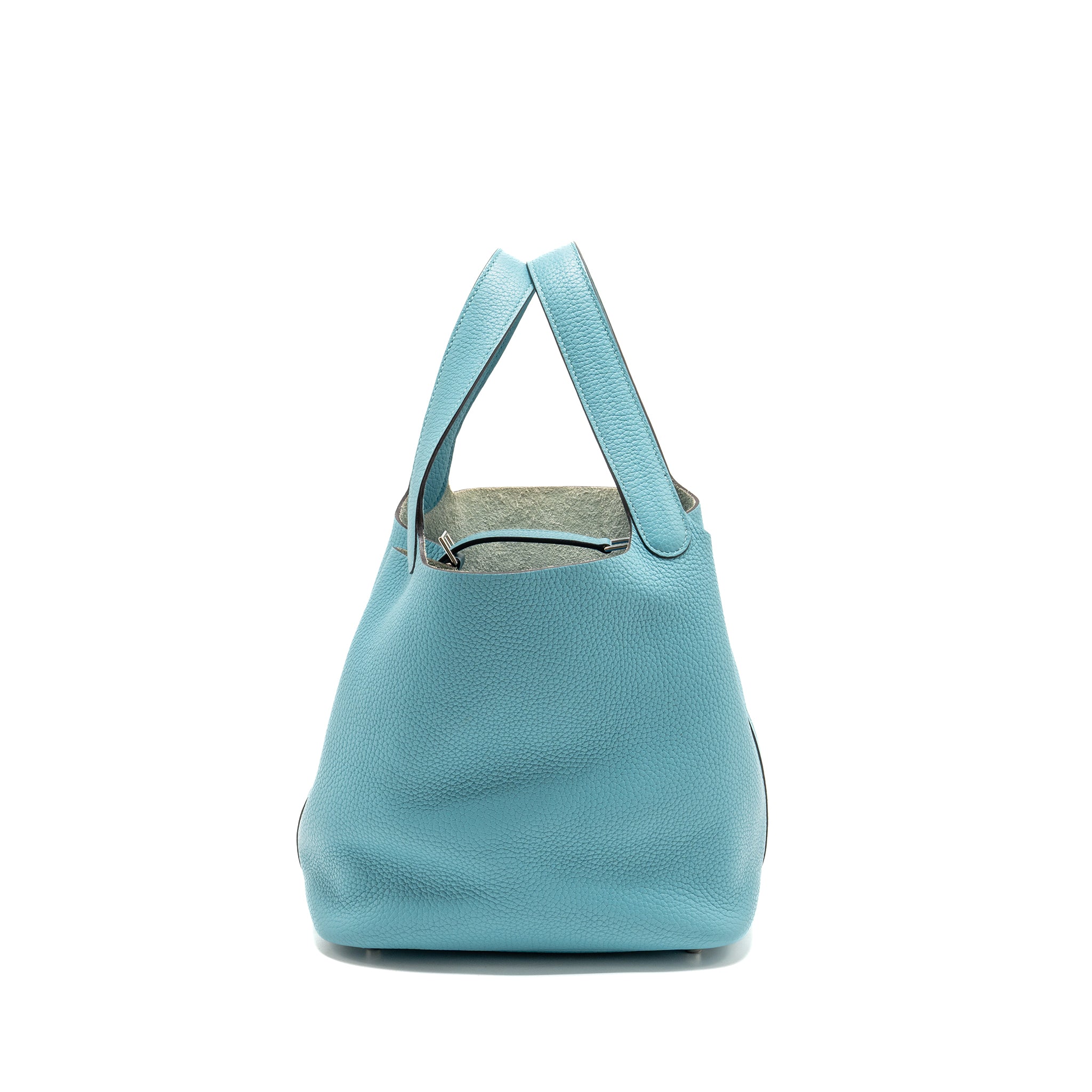 HERMES PICOTIN 22 LOCK BAG CLEMENCE 3Z BLUE SAINT CYR SHW
